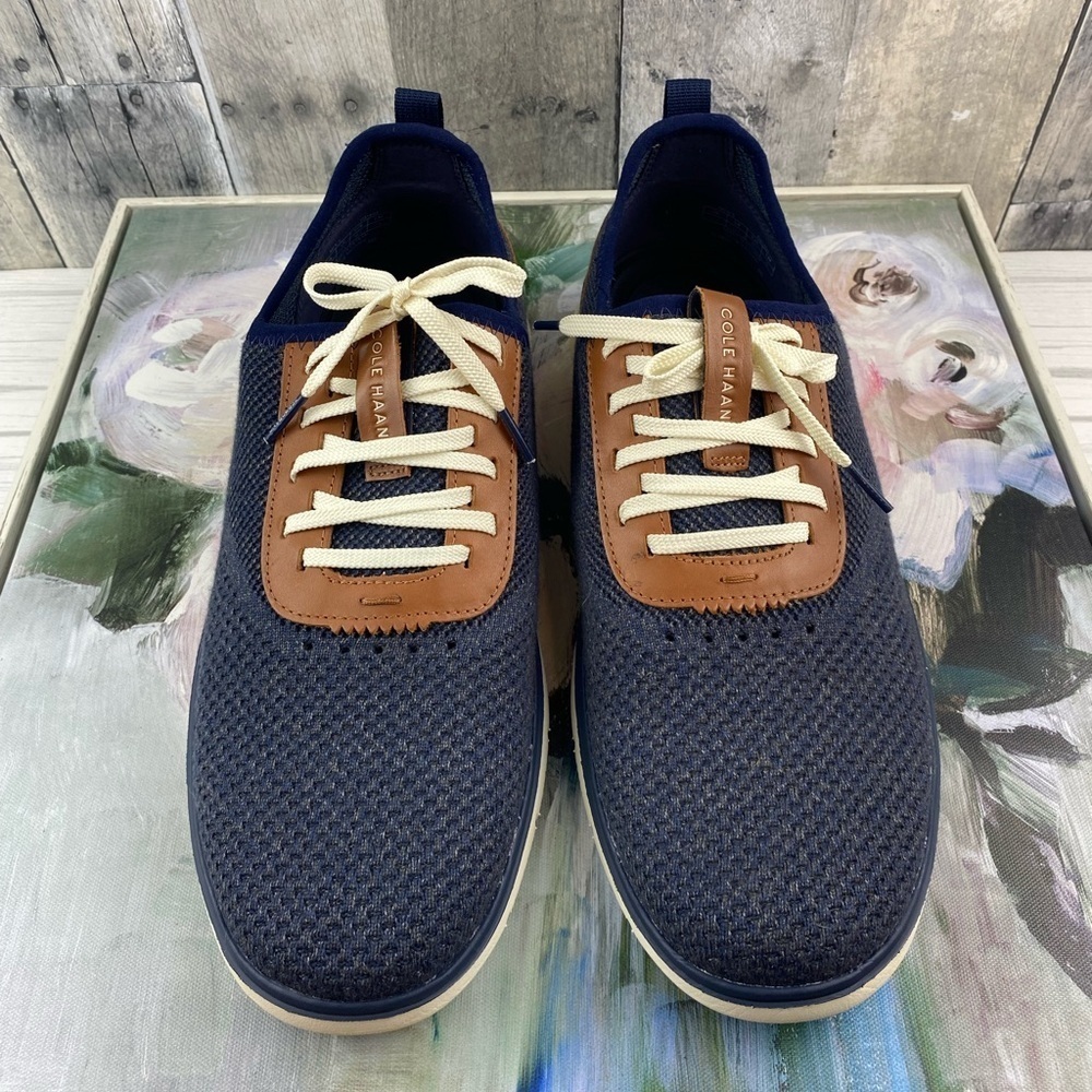Men's Generation ZERØGRAND Sneakers in NAVY BLUE STITCHLITE Size 11.5. New! - Picture 3 of 16
